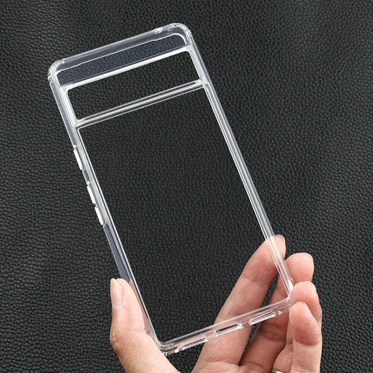 High Quality TPU PC Inner Airbag Anti Fall Bayer Anti Yellow High Penetration Transparent Phone Case For Google Pixel 7 Pro