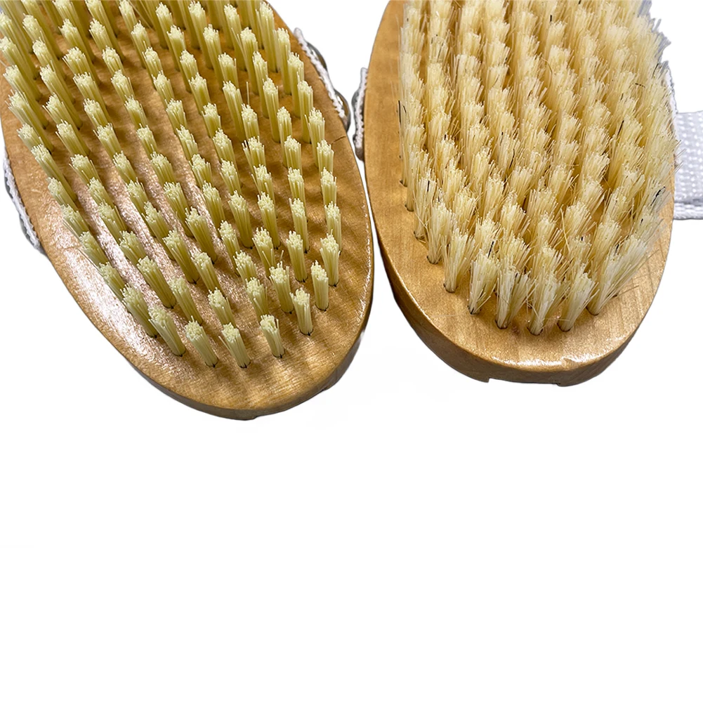 Wholesale Price Long handle customize wooden body brush Back Body Cleaning Scrubber Exfoliator for Wet and Dry Brushing