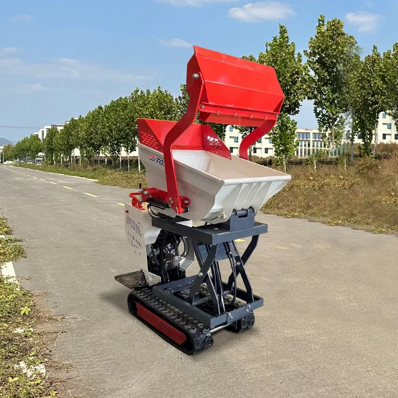 TOSH 500Kg Wheel Barrow Mini Dumper With Brig Engine Mini Crawler Dumper