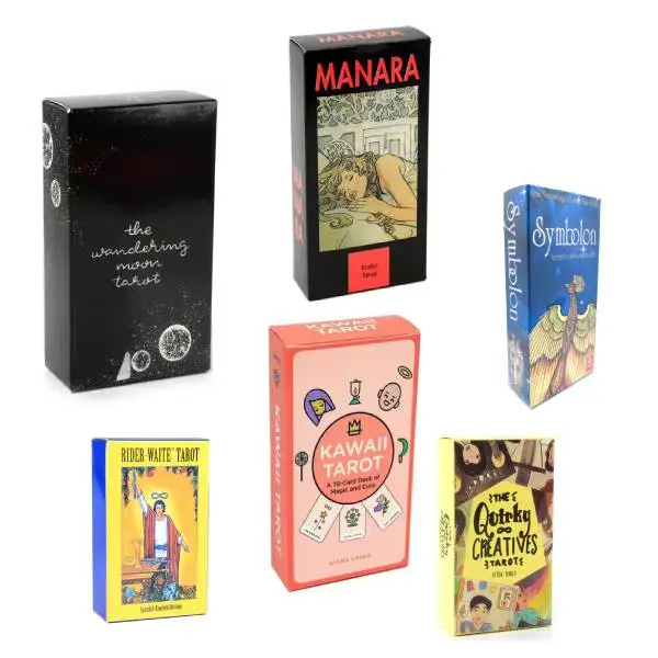 78 Tarot Deck 500 Styles English Spanish Card Deck Oracle Divination Witch Tarot board game with E-guidebook