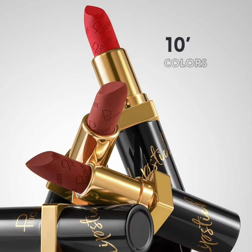 korean vegan long lasting waterproof matte lipstick wholesale matte lip stick makeup lipsticks gloss tint glaze tube for girls