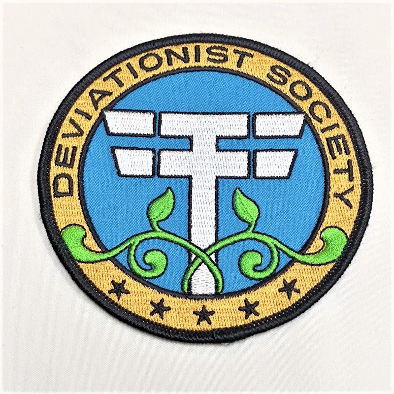 Wholesale Sew On Iron On Merrow Border Heat Cut Border Personalized Pattern Custom Embroidery Patches For Clothing