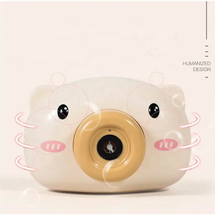 2021 new design bubble toys pig camera bubble machine blower blaster for kids toys game party