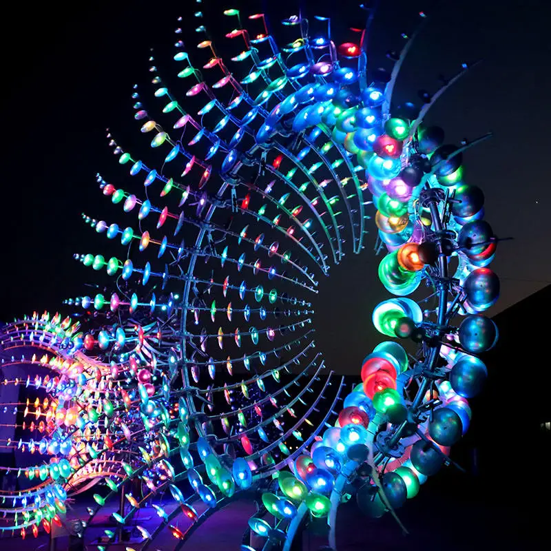 Fandiluo Abstract Modern Garden Large Stainless Steel Outdoor Metal Wind Kinetic Sculpture