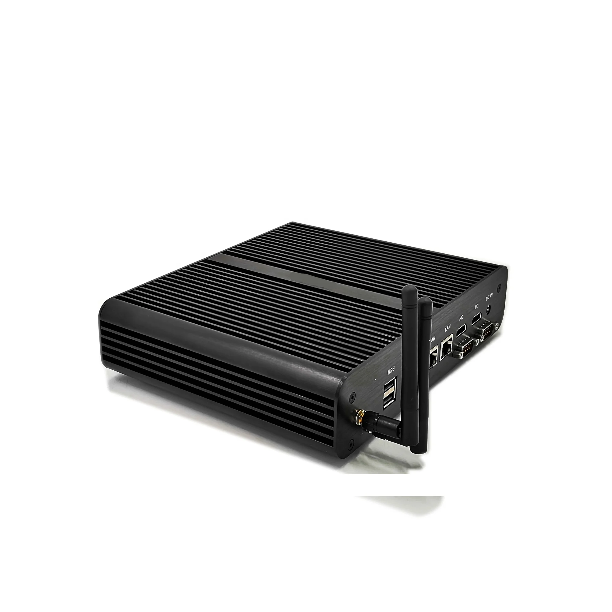 Небольшой компьютер-башенка, все в одном, настольный ПК I7 5500U, система без вентилятора, мини-ПК X86, низкая мощность 12 В, С rs232