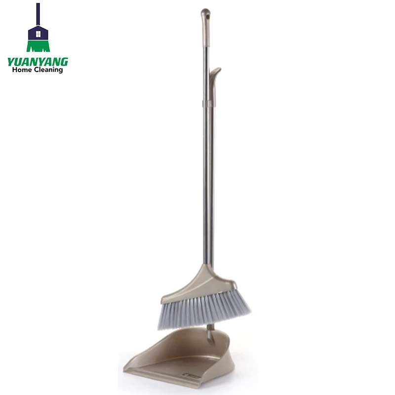 Wholesales Long Handle Plastic Brooms Dustpans Office Home Kitchen Lobby Floor Cleaning Broom And Dustpan Set