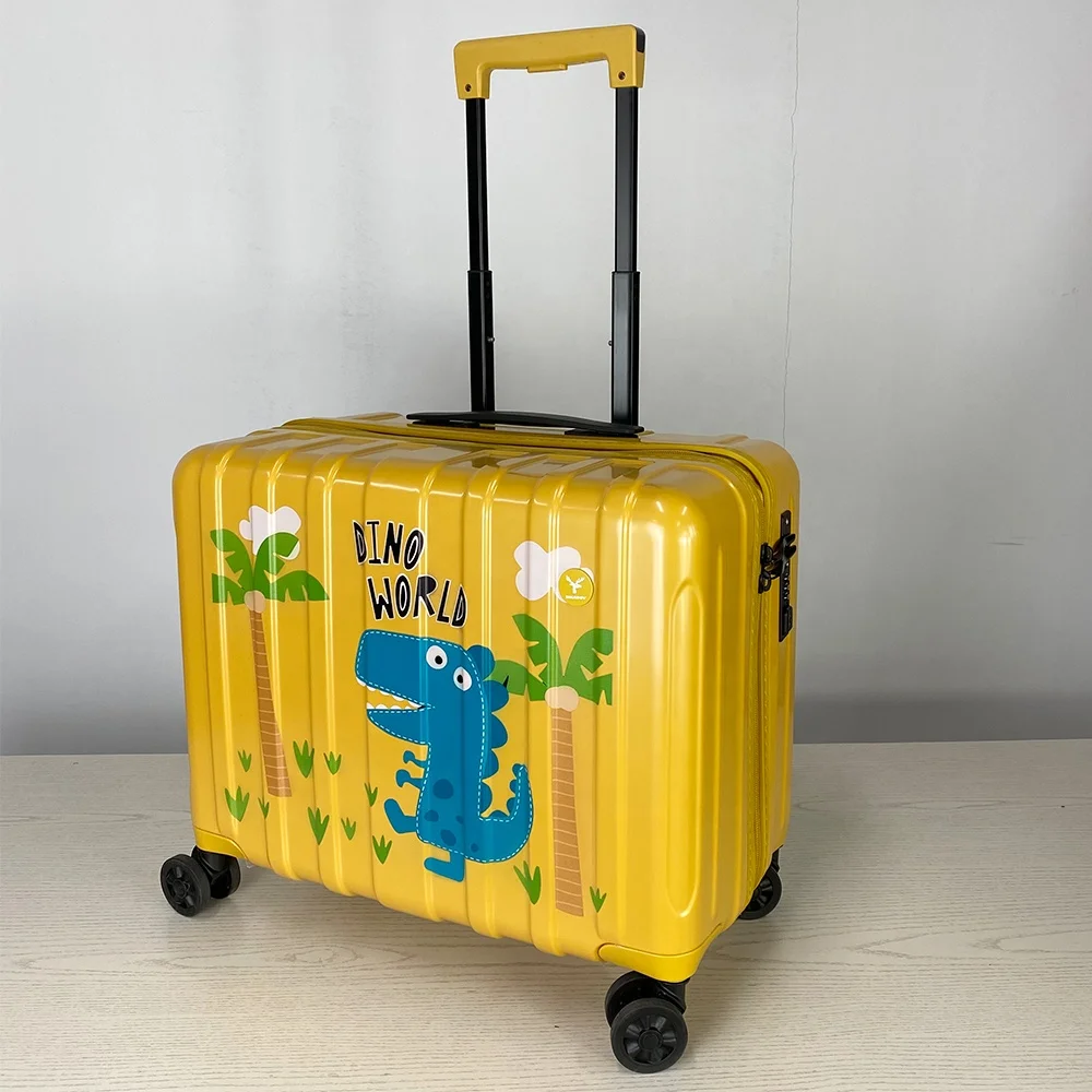New design 2020 Trolley Printing Children Suitcase Lovely Cartoon Cat Carry on Kids cute Luggage bags