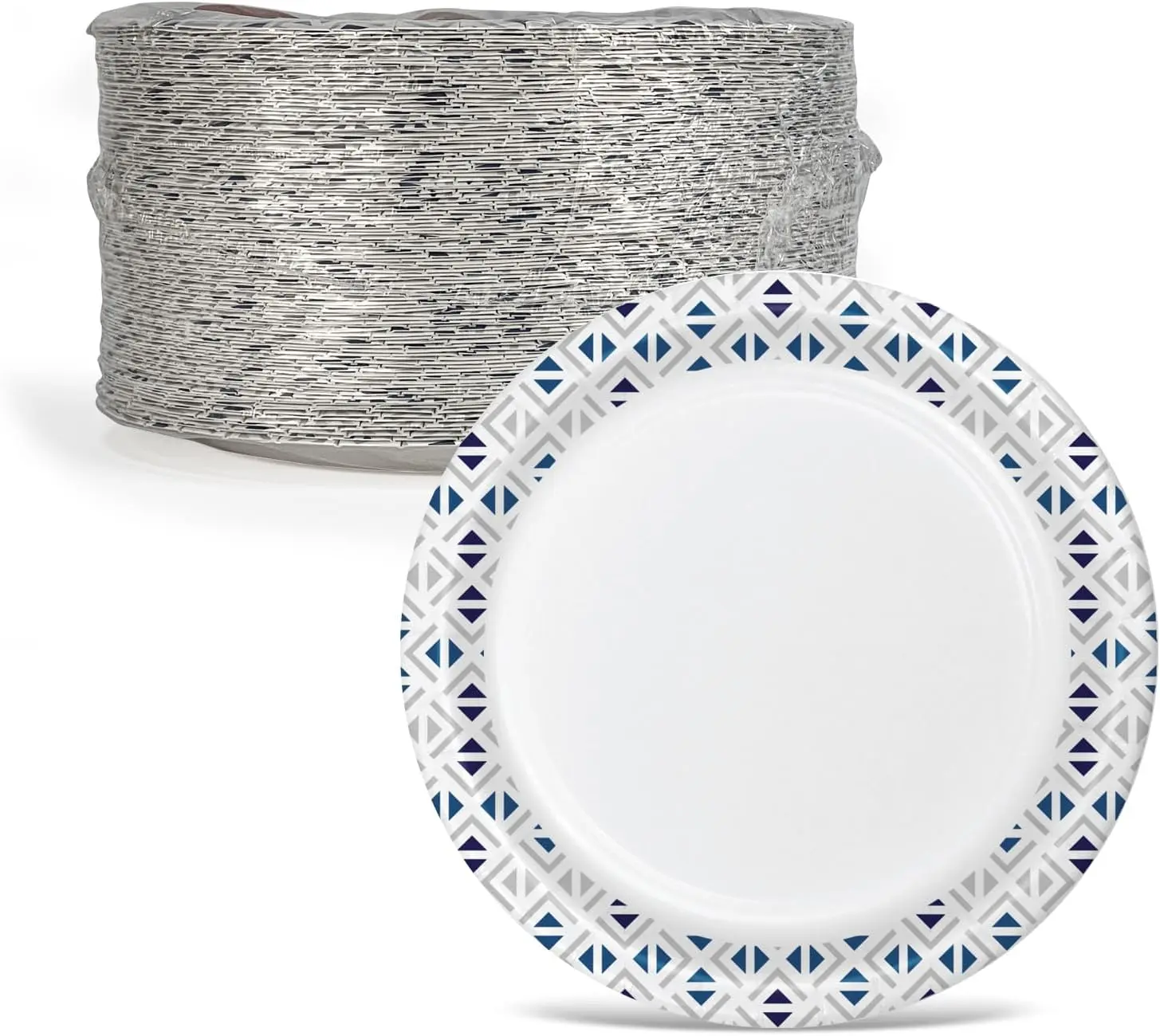 Paper Plates 10 inch Soak Proof, Cut Proof, Heavy Duty Leaf Printed Disposable Paper Plates for Everyday Use