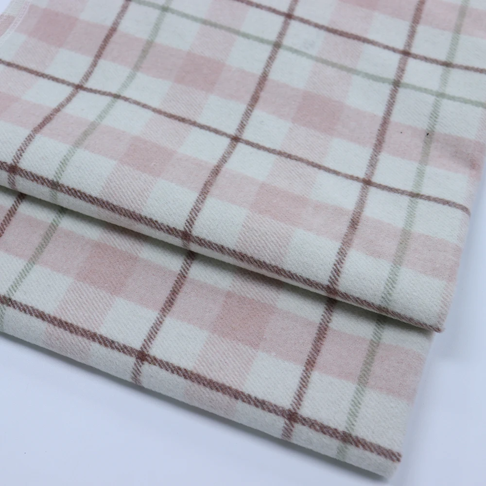 RL High grade England STOCK recycle mix fiber colorful rough pink fancy tweed fabric for women coat