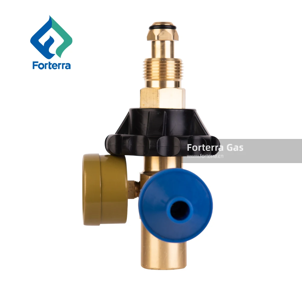 Helium Balloon Regulator with Filler Valve and Gauge for Latex Balloons Equipped with 70/30 Air Mixer