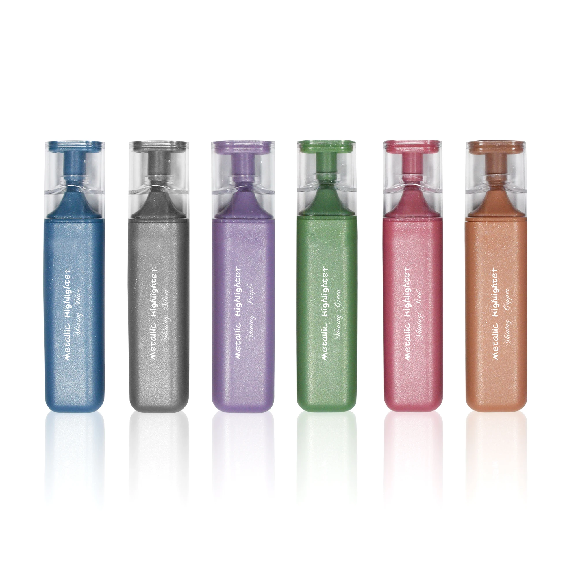 10 Shining Colors Pastel Highlighter Sets Chisel Tip Highlighter Pens for Text Noticing