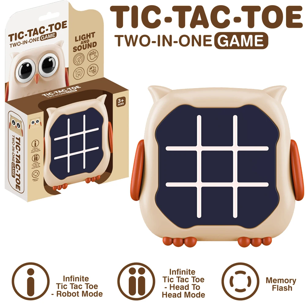 New product TIC-TAC-TOE BOLT Chess Puzzle Cute dinosaur animal form Puzzle Toys Compact And Portable Family Board Game juguetes