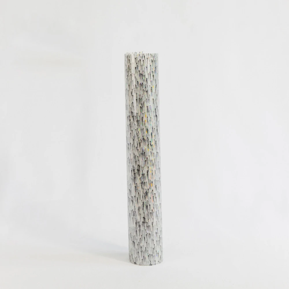 PL0054 Silver metallic Vinyl heat Transfer Vinyl film holographic Vinyl laser film