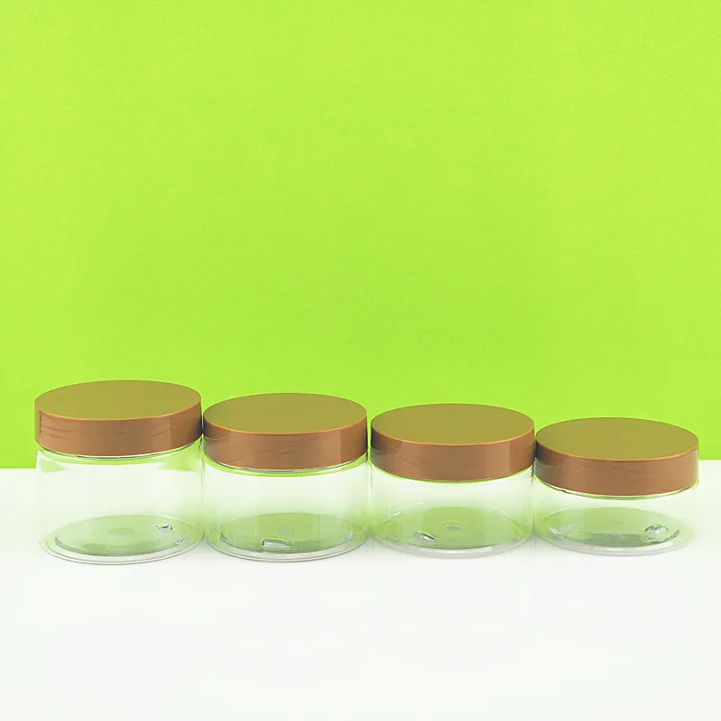 Прозрачная пластиковая банка ПЭТ для ухода за кожей, 1 унция, 2 унции, 3 унции, 4 унции, 5 унций, 6 унций, 7 унций, 8 унций, 9 унций, 10 унций, 12 унций, 16 унций