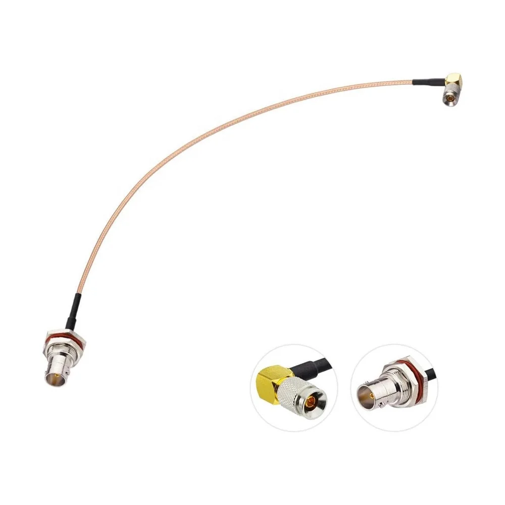 RG179 HD sdi video cable bnc cord wire right angle for cable din 1.0/2.3 male to bnc female 75ohm/50 ohm cable sdi bnc