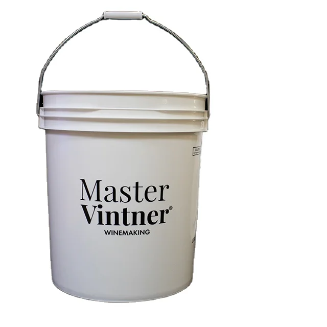 hot selling 6.5 gallon multi-purpose clear plastic pail plastic paint pail