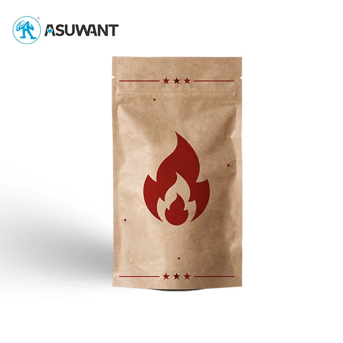 Recyclable Kraft Paper Stand Up Bags 100% Biodegradable Flower Seeds Dried Fruit Bags