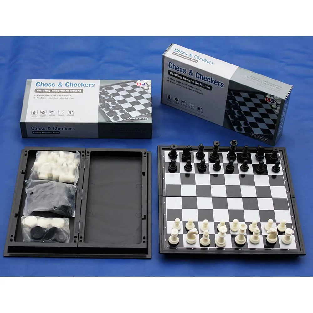 Magnetic Checkers chess game set