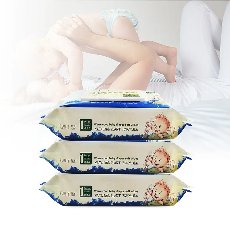 100% Biodegradable High Quality Diapers German Poland Disposable Water Wet Babi Tender Skin Care Tissue Baby Wipes