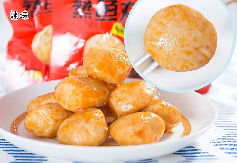 Factory directly wholesale seafood new spicy snack 2021 chinese fish ball