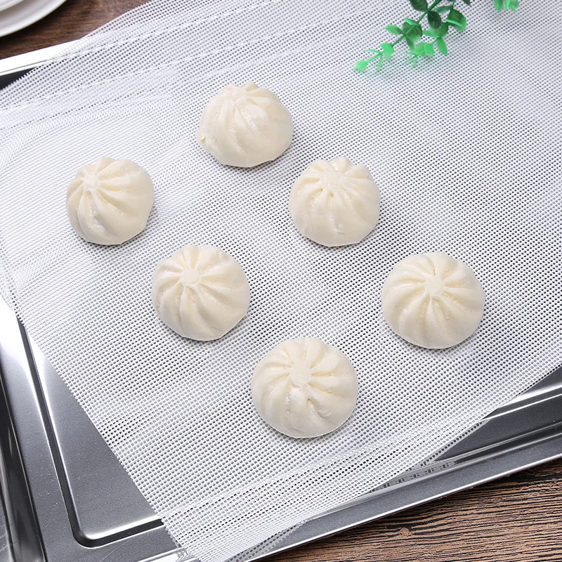 Silicone Steamer Liners, Non-stick Silicone Steamer Mesh Mat,Reusable Bamboo Steamer Liner Pad Dim Sum Mesh for Home Kitc