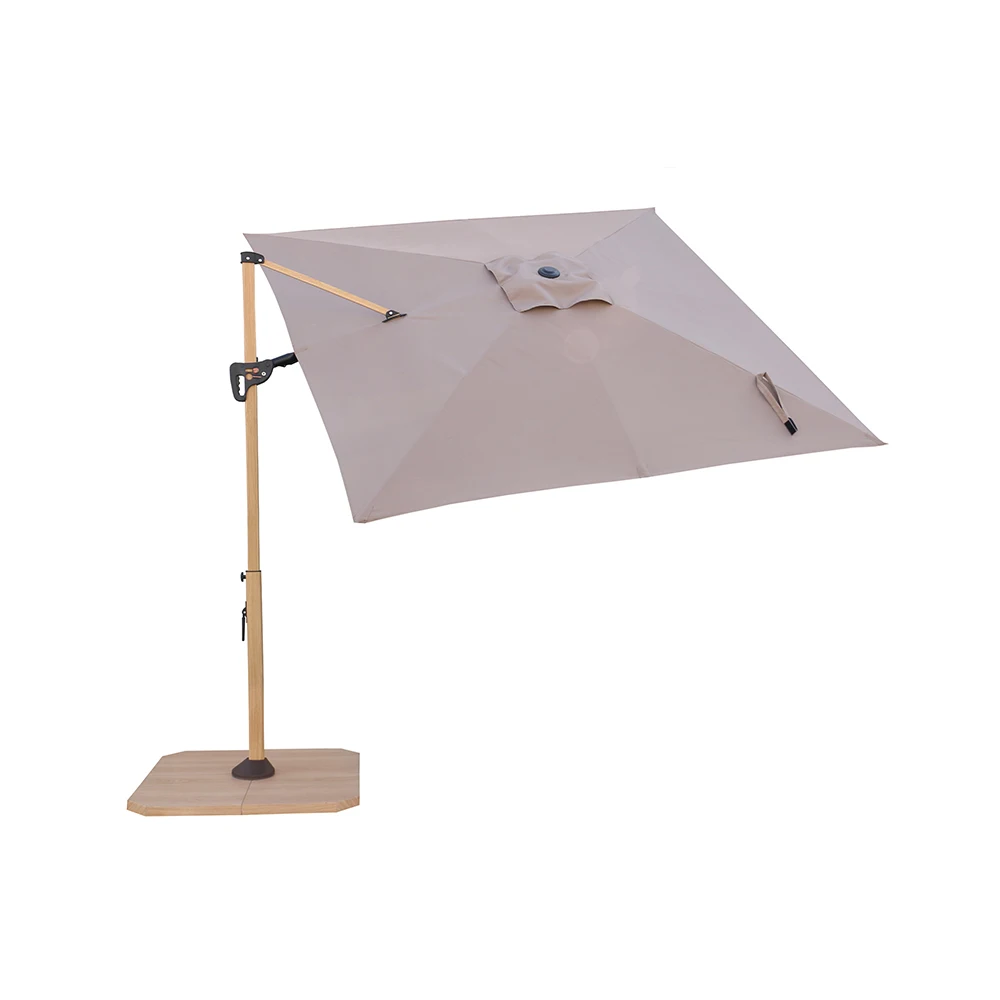 Sunshade Outdoor Aluminum Offset Square Roma Umbrella Garden Cantilever Parasol Umbrella
