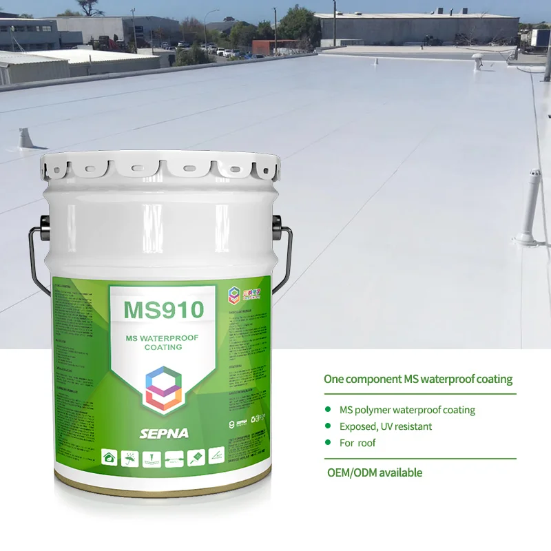 SEPNA one component glue polyurethane silicone adhesive sealant resin painted High polymer constructions  waterproofing coating