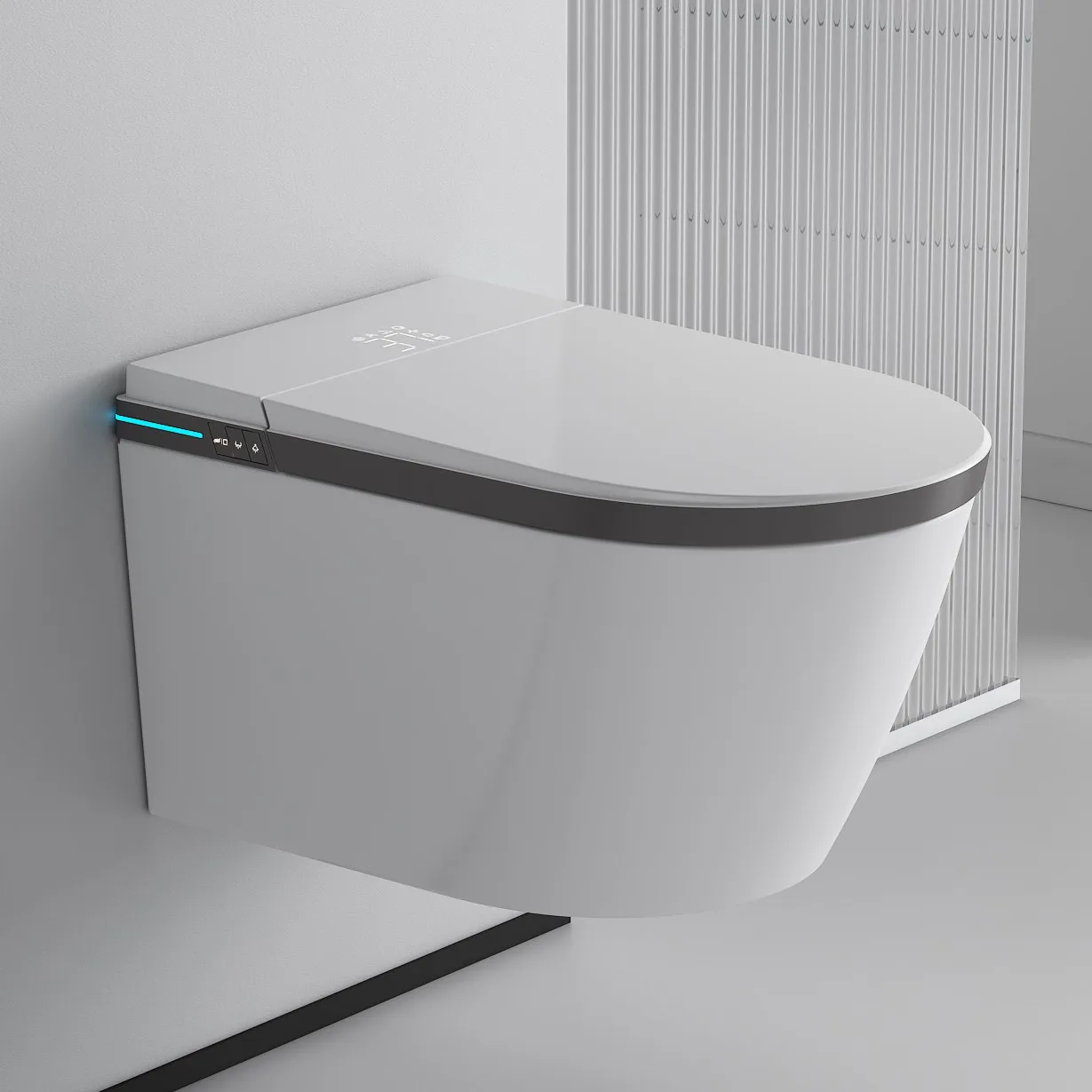 New arrival wall mounted porcelain intelligent inodoro toilet bowl bathroom ceramic automatic wall hung smart toilet commode