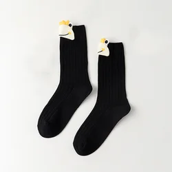 Autumn and winter 3d cute cartoon frog womens fashion long warm thick socks