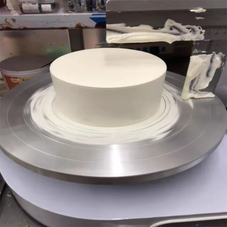 Commercial Cream Spread Smoothing Machine Round Cake Icing Smearing Machine for Birthday Wedding Party