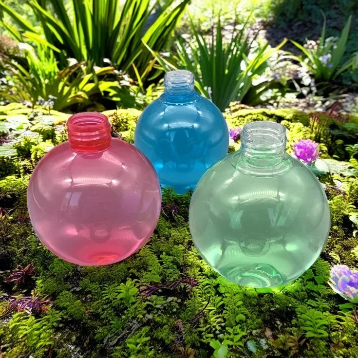 250ml ball shaped sprayer green plastic spray bottle for sanitizer water spray hair dressing Lotion Bottle Shampoo Bottle