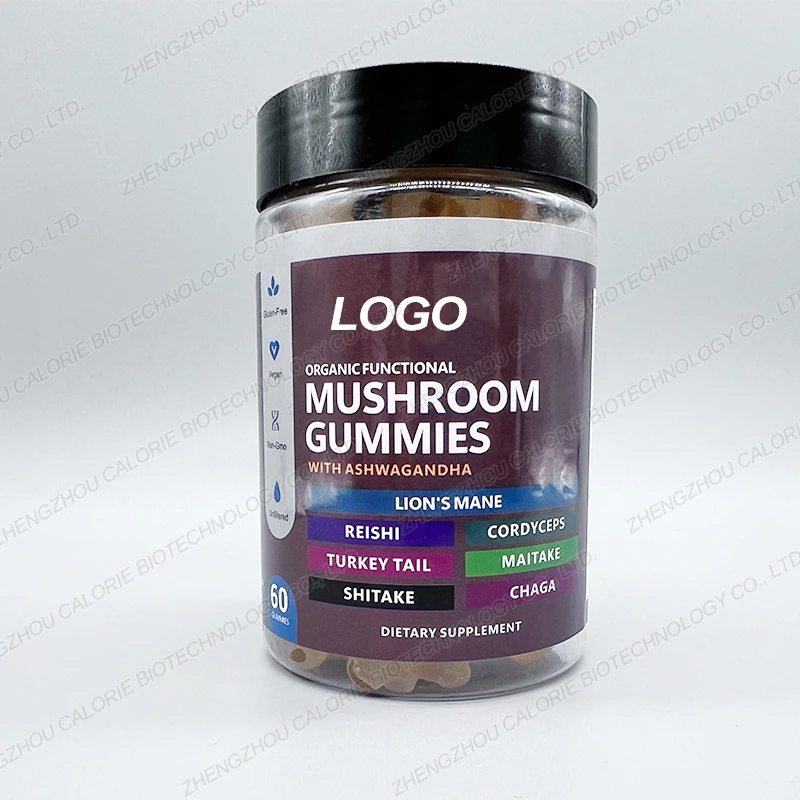 Popular Mushroom Gummy Candy 60 Capsules, Recommended To Take 1 To 2 Capsules PerDay, SupportsCustomShapes, Flavors, And Colors