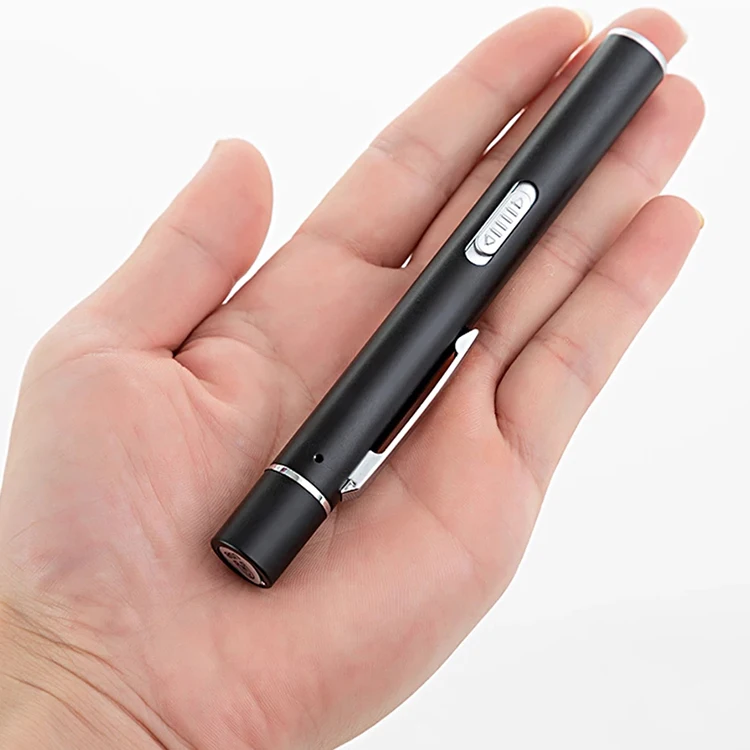 doctor use usb rechargeable portable mini pen led keychain flashlight with sling clamp,micro pocket moon slim flashlight torch