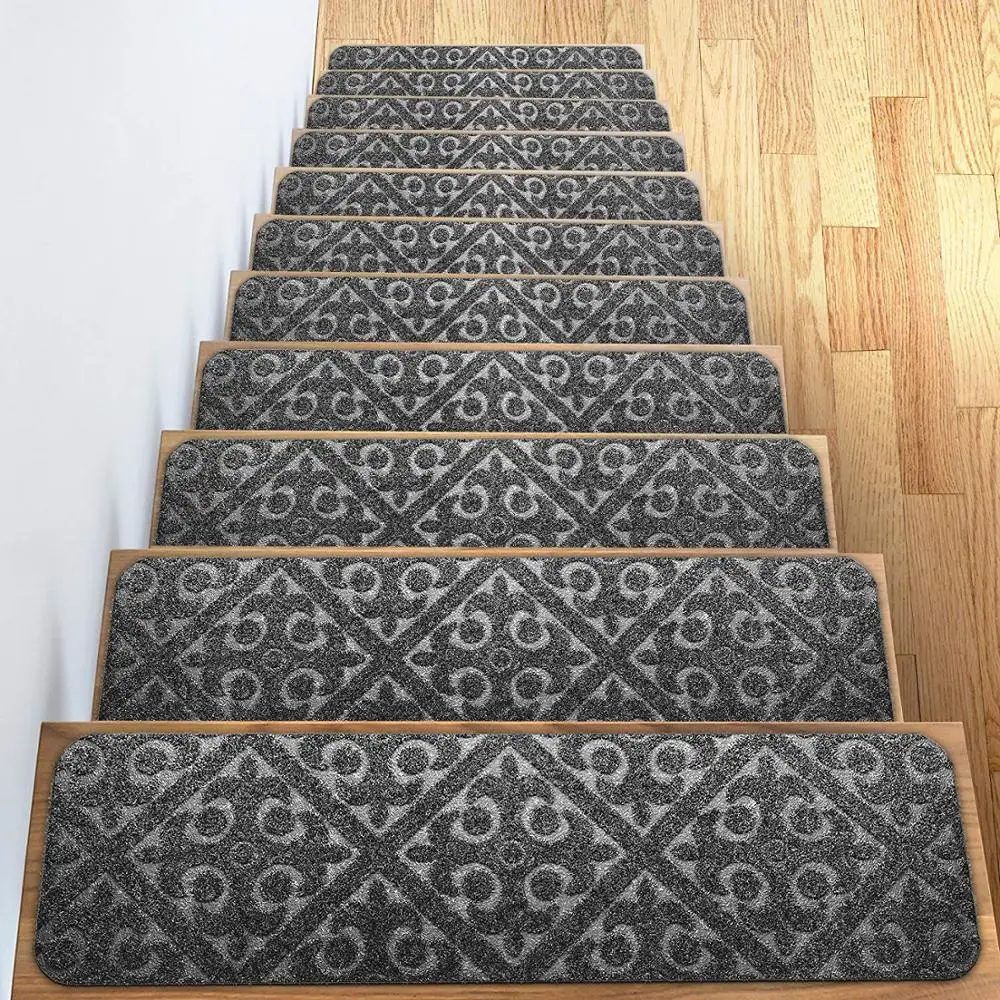 Wholesale non-slip Stair Mats Treads with Rubber Backing