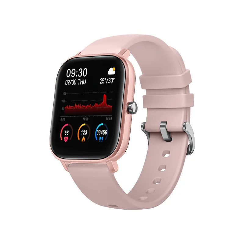 Hot Selling P8 Smart Watch 1.4 Inch Full Touch Screen Fitness Tracker Heart Rate Blood Pressure Smartwatch