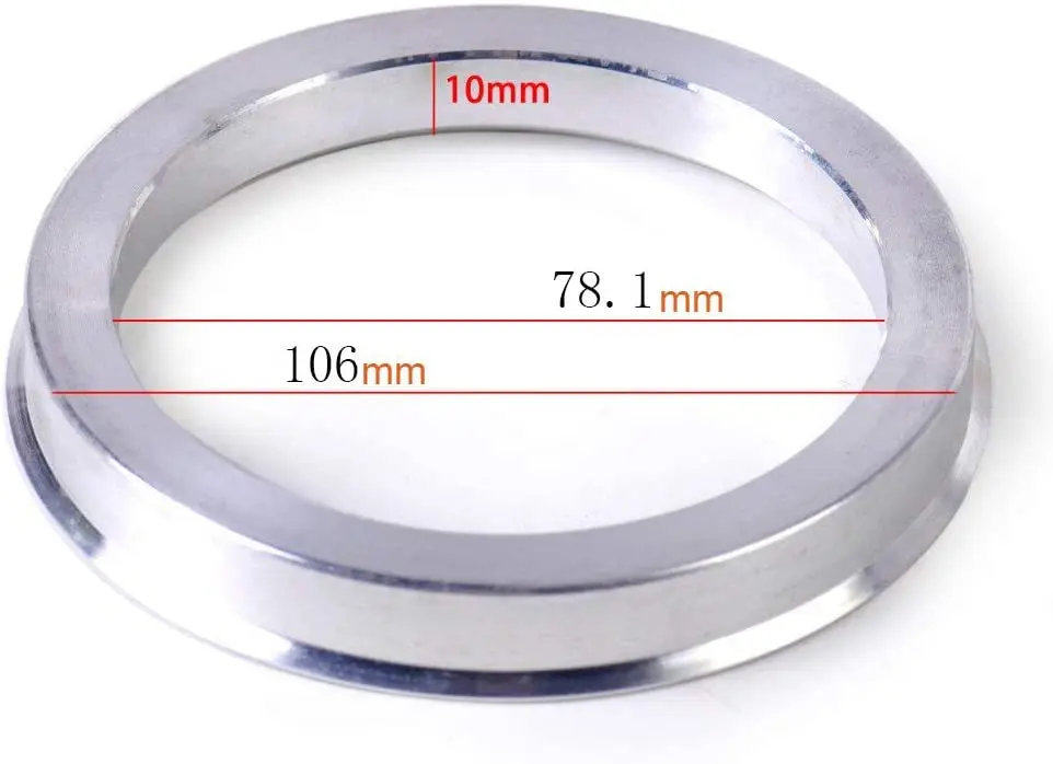 Alloy Wheel Hub Centric Spigot Rings 66.6 - 57.1 Wheel Spacer Set of 4