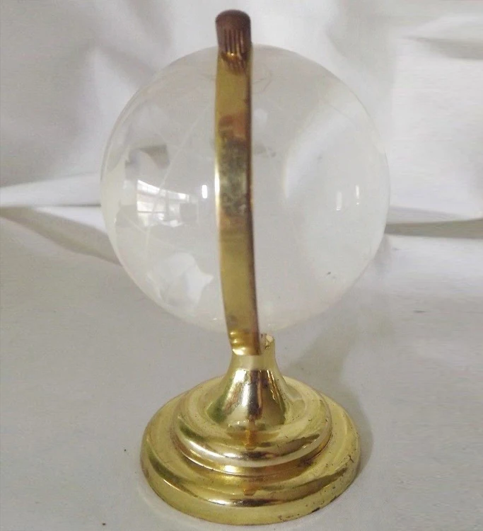 GLASS EARTH WORLD GLOBE with stand MH-Q0153