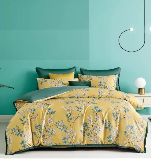 100% Cotton Customized Comforter Luxury  duvet cover  quilt bedding set textile bed sheet
