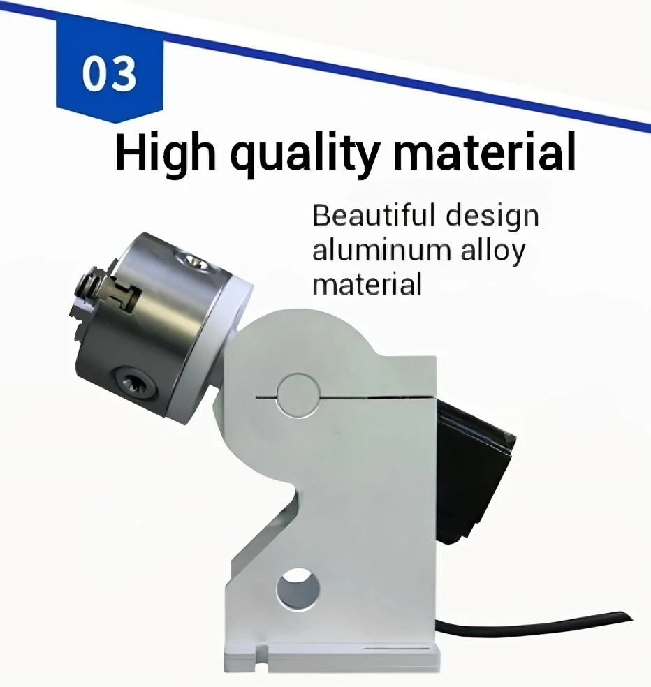 Laser engraving machine rotation axis with driver fiber laser marking machine parts king achine rotary evice rotary shaft