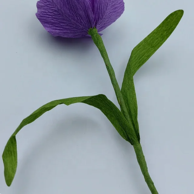 Artificial Tulips Single Home Living Room Decor Ornaments Crepe Paper Artificial Flower Tulips