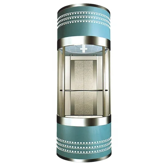 Hotel elevator Price Luxury Panoramic elevator price with glass elevator cabin