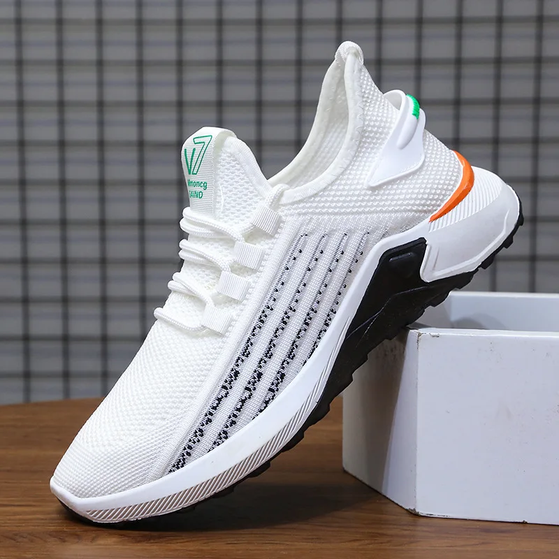 summer new fashion light weight air cushion running shoes for men