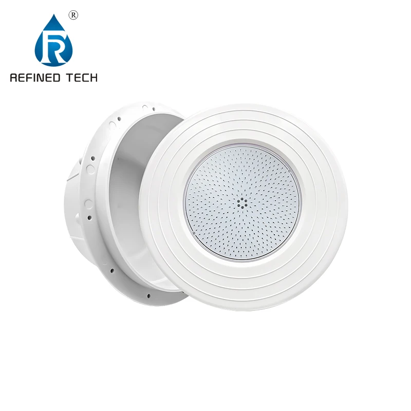 Refined Tuya WIFI APP Controlled IP68 Underwater Inground Niched PAR56 Super Slim 18Watt LED Swimming Pool Light with niche