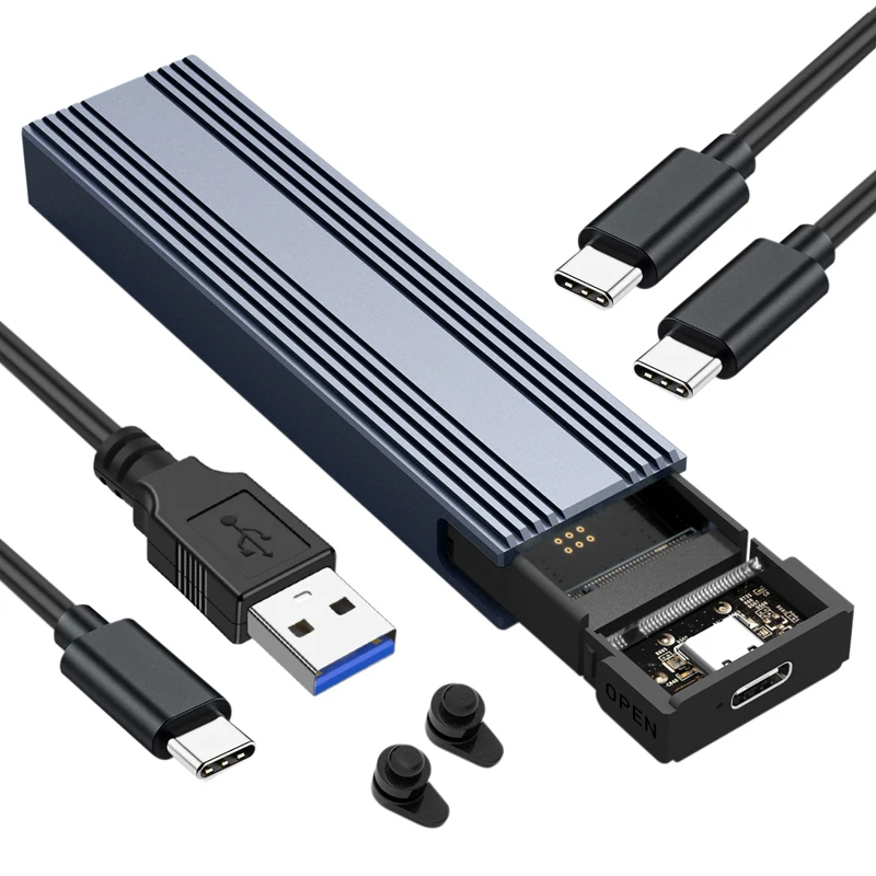 VCOM USB Type C внешний корпус SSD M.2 PCI-E NVMe M B ключ жесткого диска с
