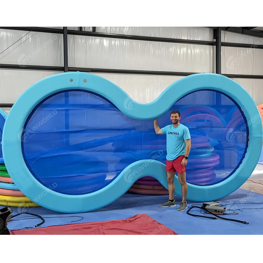 Inflatable Floating Dock Heavy Duty Dropstitch 6 Inch Thick W/Bag Pump