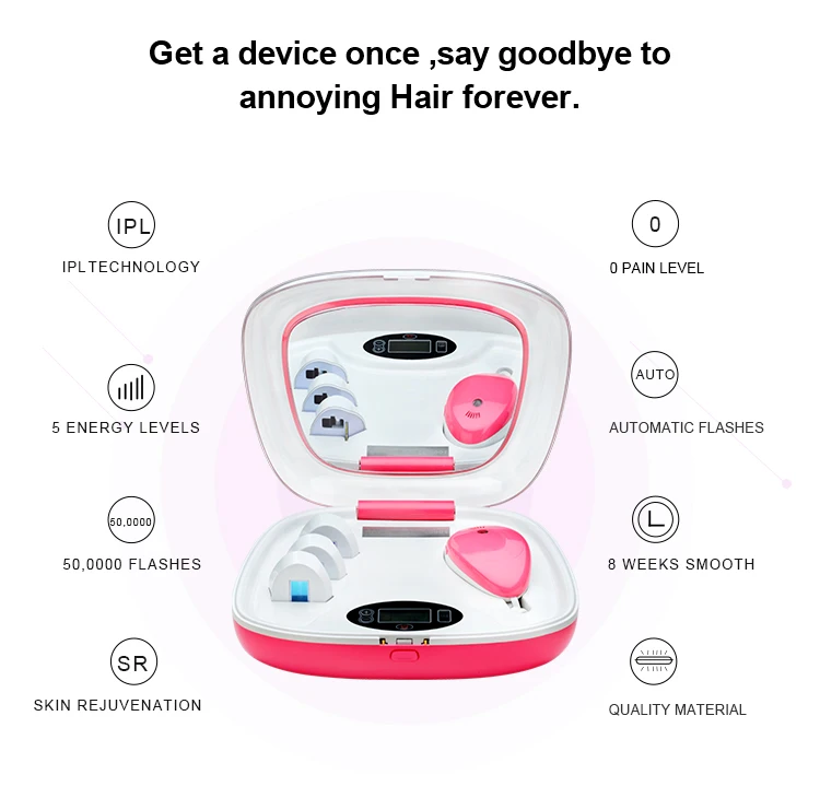 Portable Ipl Machine epilator painless Body Permanent IPL Laser Hair Removal At Home Use Device beauty equipment facial care