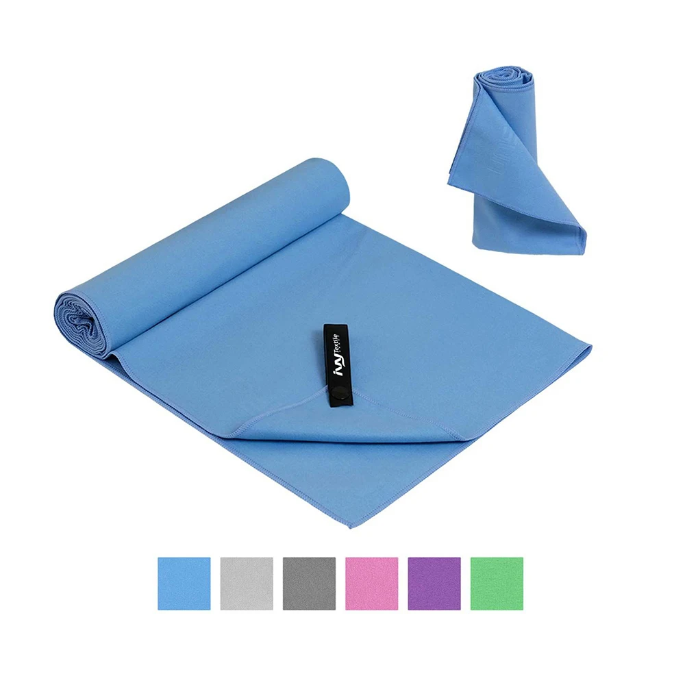 Заказное антибактериальное вышитое полотенце из микрофибры с логотипом для спортзала