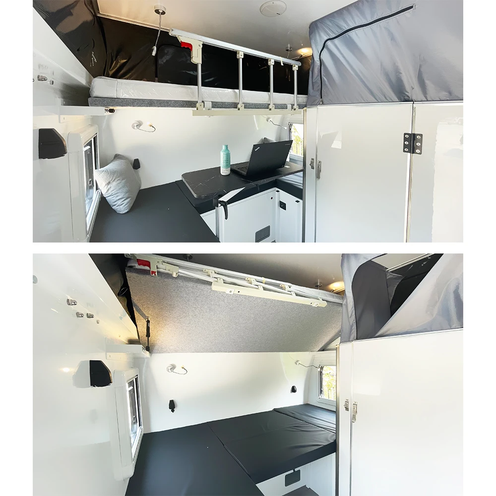 2022 Allroad 15FT Hot sale Luxury Pop Top Caravan Off road Camper Trailer Hybrid RV With Bunks