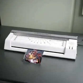 High Quality Laminating machine Hot Press A4 laminating machine with paper cutter, corner cutter and 10 film