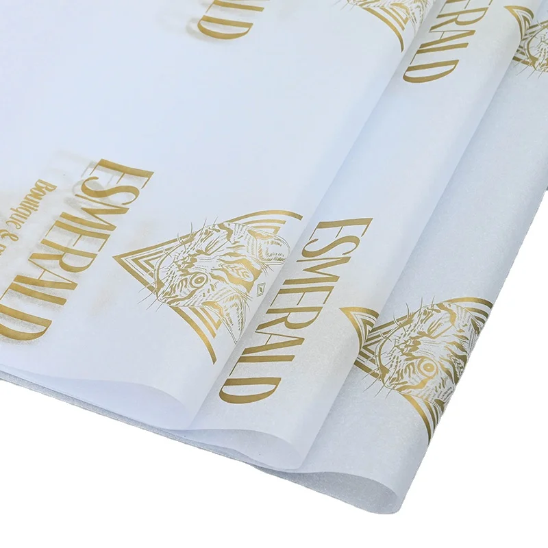 Custom Logo Snow Pear Beige Wrapping Tissue Paper Jewelry Perfume Packing Paper For Small Business
